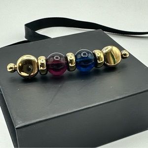 Vintage Sterling Gold Plated Unique Brooch #776